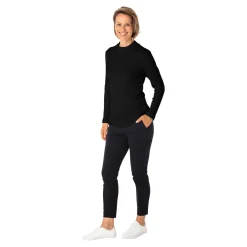 Damen Die moderne Hausfrau Damen-Pullover, gerippt schwarz