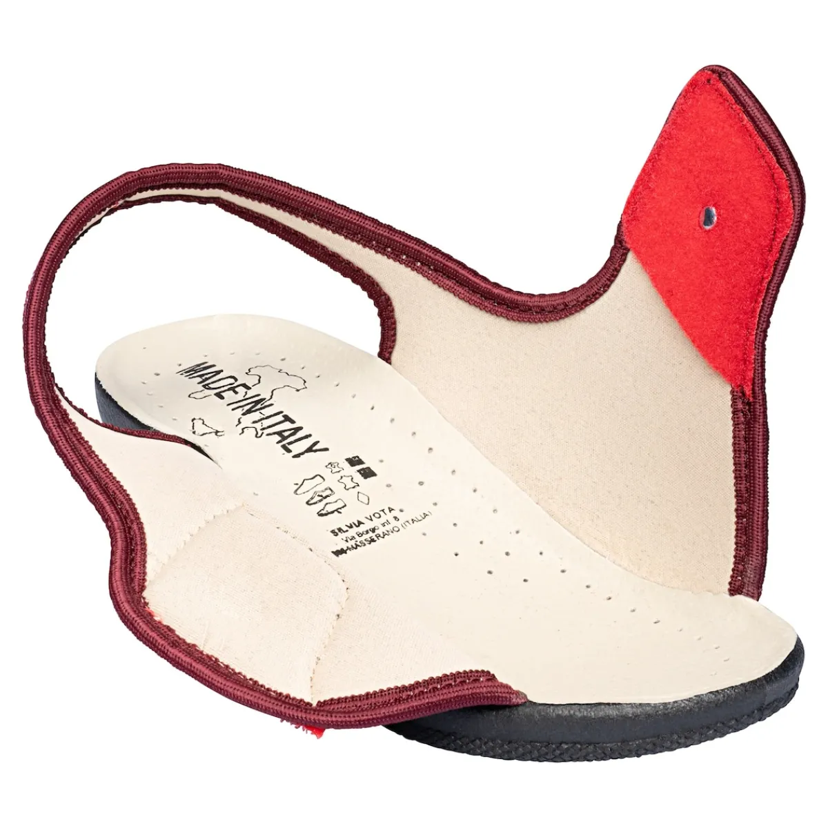 Damen Die moderne Hausfrau Damen-Softschuh "Turin" rot