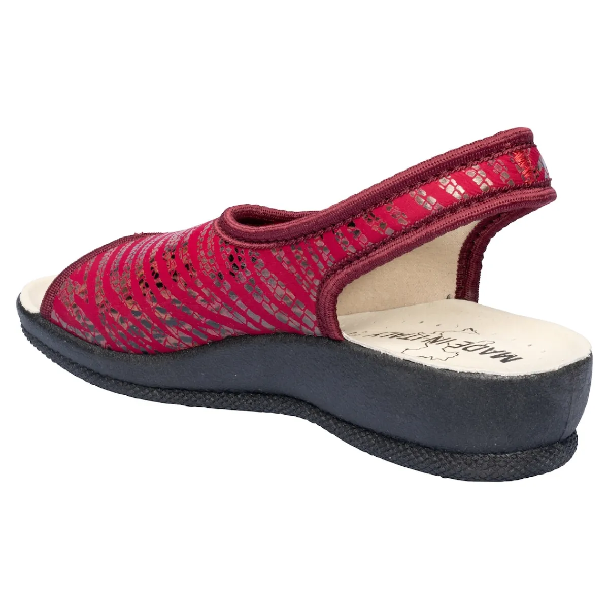 Damen Die moderne Hausfrau Damen-Softschuh "Turin" rot