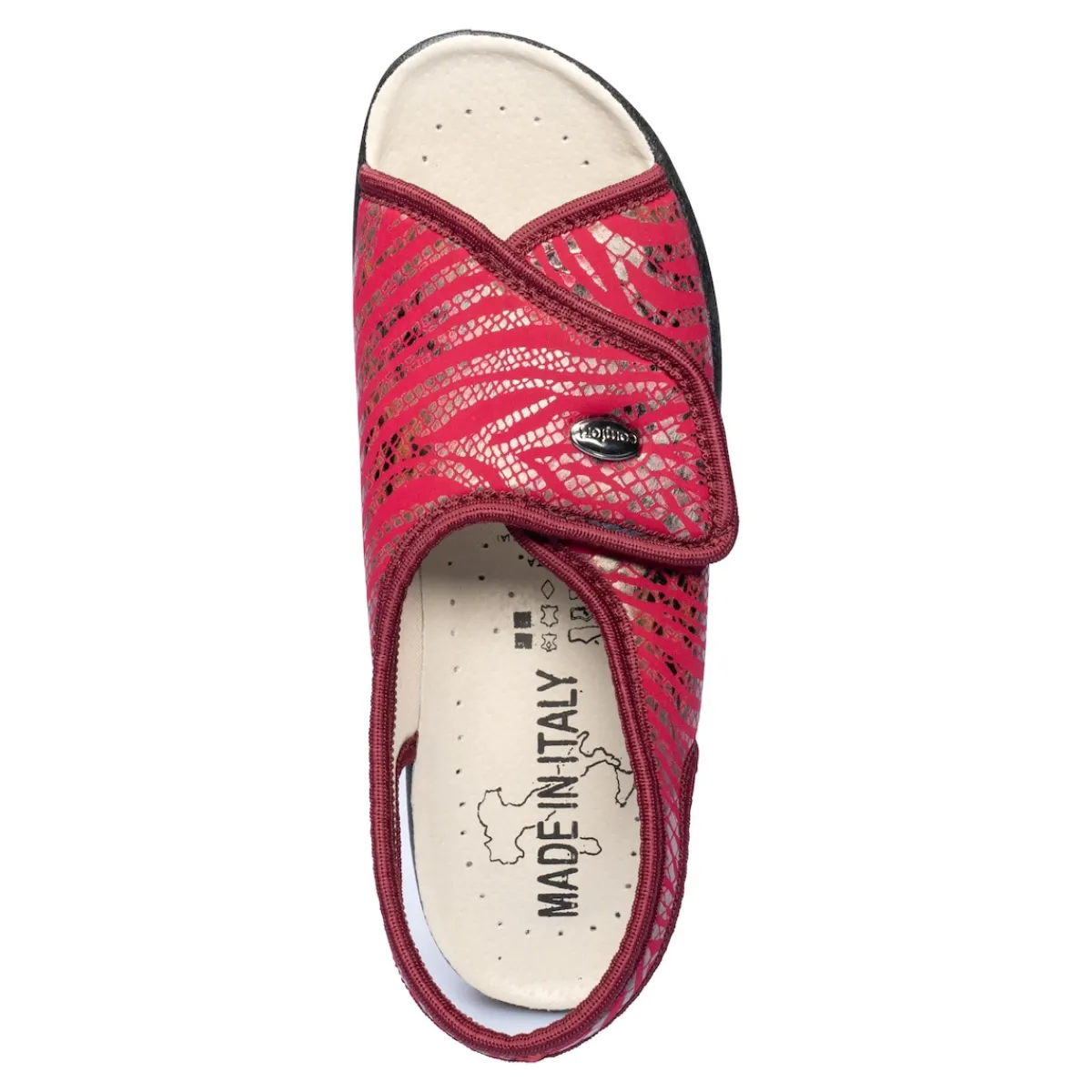 Damen Die moderne Hausfrau Damen-Softschuh "Turin" rot