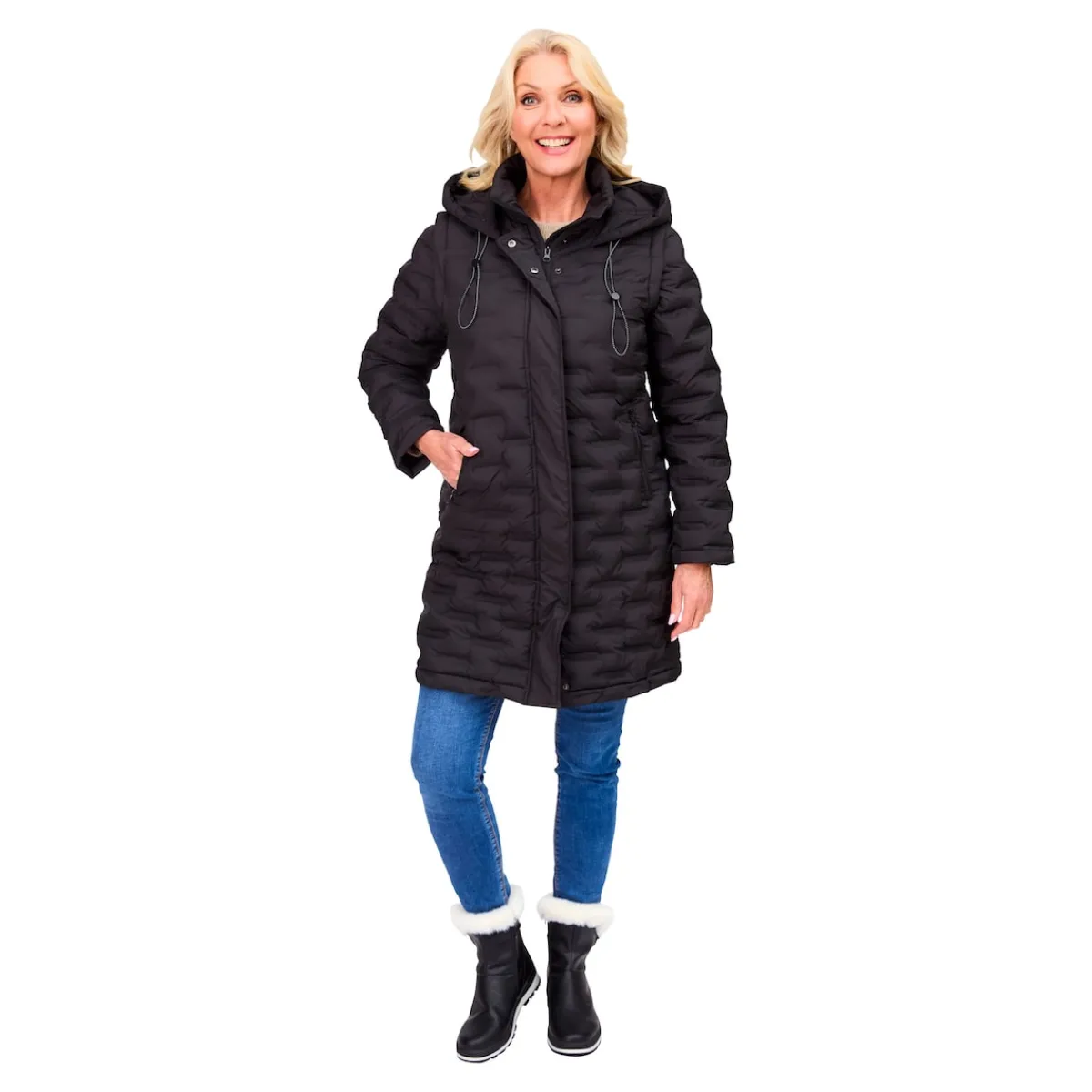 Damen Die moderne Hausfrau Damen-Steppjacke „Carina“ 2 in 1