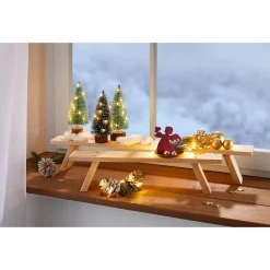 Die moderne Hausfrau Dekobank hellbraun