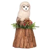 Die moderne Hausfrau Dekofigur Filz-Eule „Elvira“