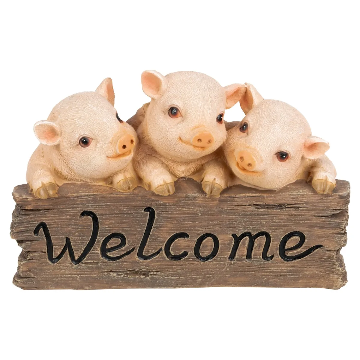 Die moderne Hausfrau Dekofigur „Willkommen bei der Schweinebande“