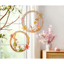 Die moderne Hausfrau Dekokranz "Hase" Hasen-Mädchen