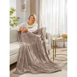 Die moderne Hausfrau Deluxe-Bettwäsche „Cashmerelike“, 2-teilig, 135x200 cm