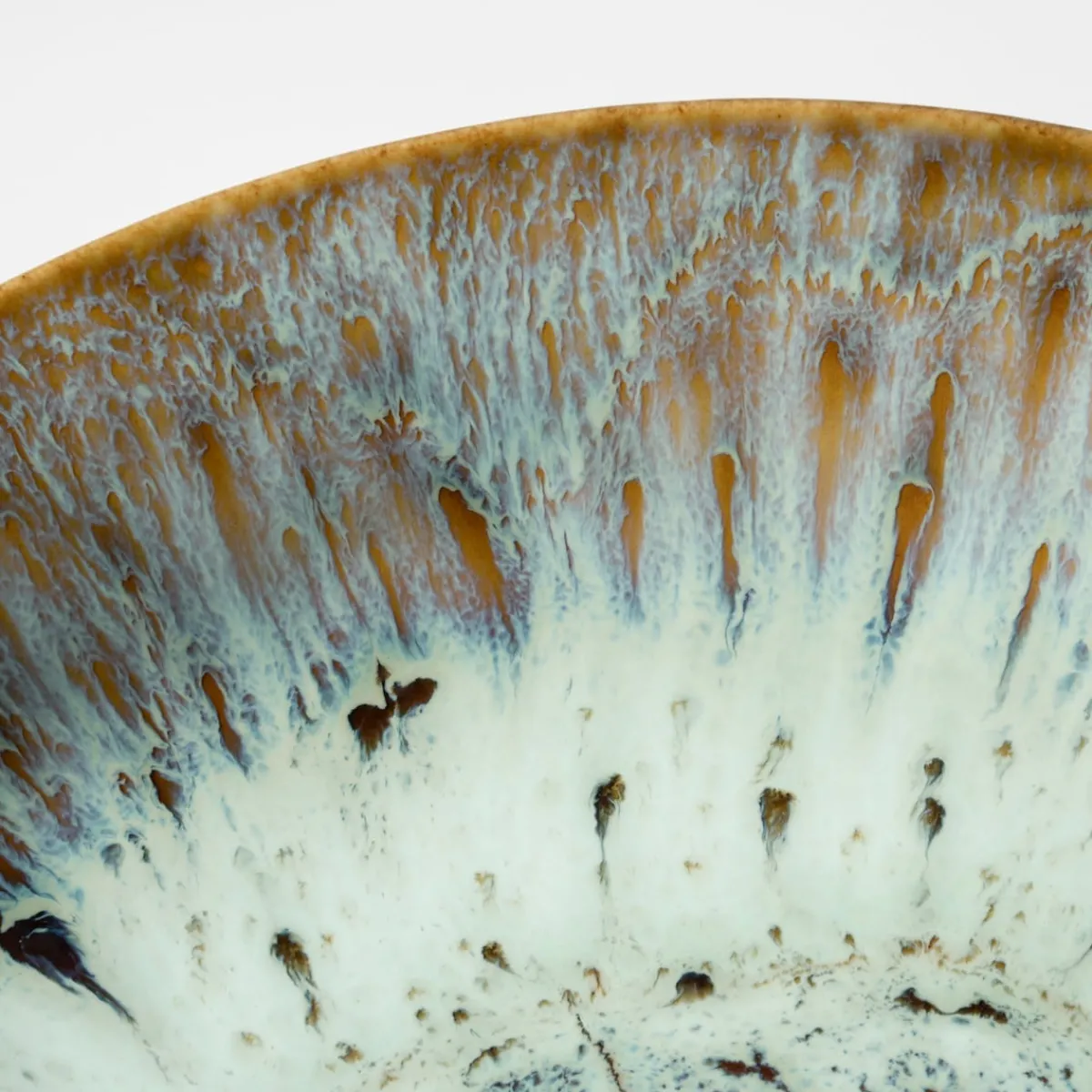 Die moderne Hausfrau Desserteller-Set, Steinzeug Flussufer blau, grün, braun