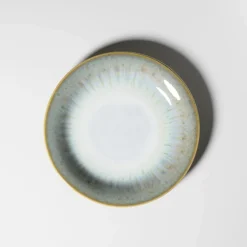 Die moderne Hausfrau Desserteller-Set, Steinzeug Flussufer blau, grün, weiß