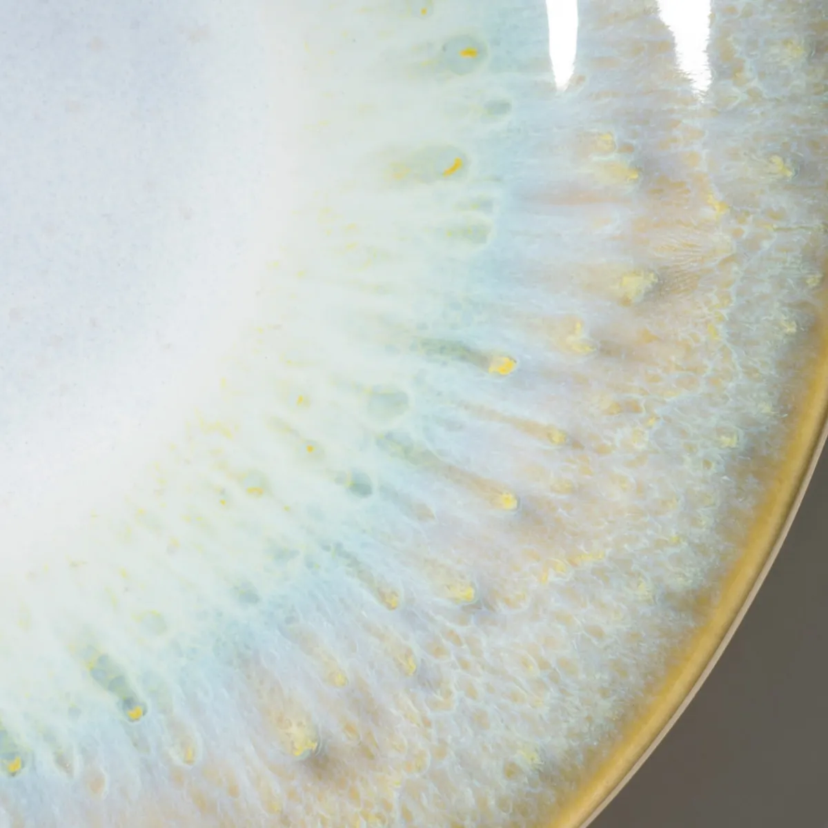 Die moderne Hausfrau Desserteller-Set, Steinzeug Flussufer blau, grün, weiß