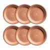 Die moderne Hausfrau Dessertteller-Set, Steingut LUMACA Beige