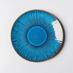 Die moderne Hausfrau Dessertteller-Set, Steinzeug Eisfall