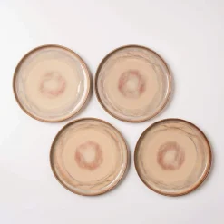 Die moderne Hausfrau Dessertteller-Set, Steinzeug Nebelwald