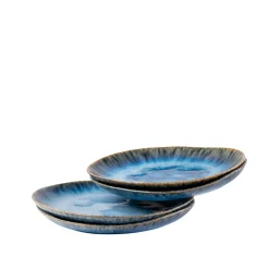 Die moderne Hausfrau Dessertteller-Set, Steinzeug Wilde Schlucht