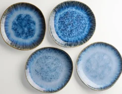 Die moderne Hausfrau Dessertteller-Set, Steinzeug Wilde Schlucht