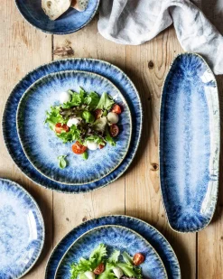 Die moderne Hausfrau Dessertteller-Set, Steinzeug Wilde Schlucht