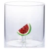 Die moderne Hausfrau 3D-Glas, 350 ml Melonen