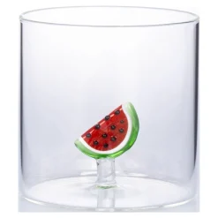 Die moderne Hausfrau 3D-Glas, 350 ml Melonen