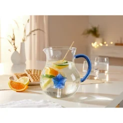 Die moderne Hausfrau 3D-Glaskaraffe „Stern“, 1,6 l