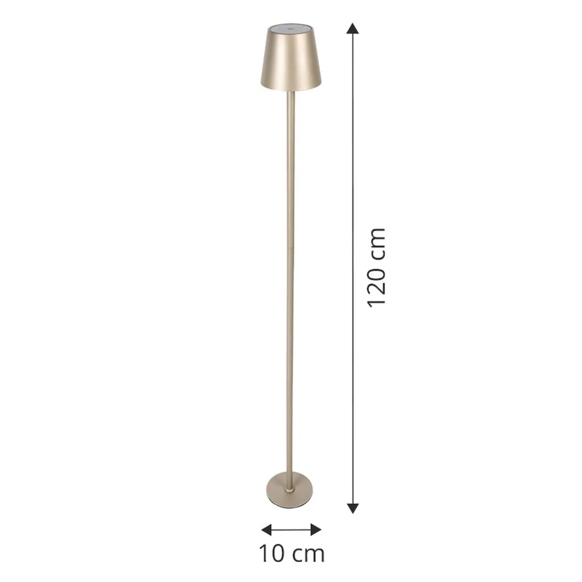 Die moderne Hausfrau Dimmbare LED-Stehlampe "Stockholm"