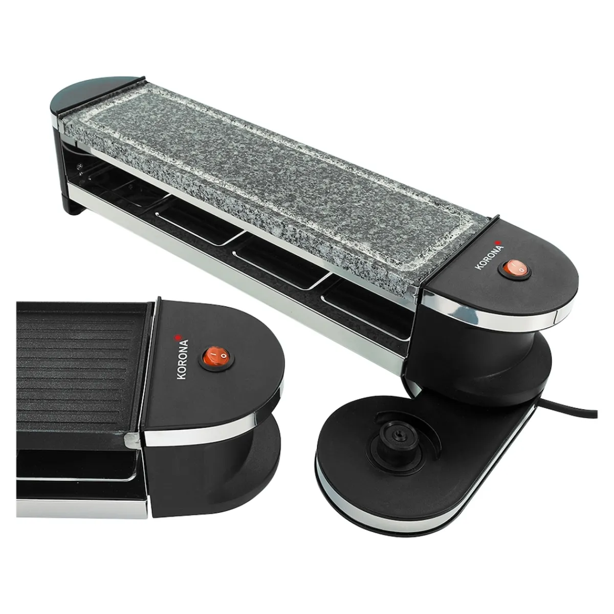 Die moderne Hausfrau Drehbarer Raclette-Grill