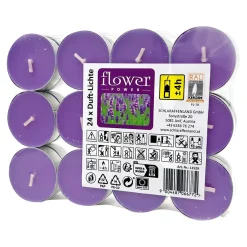 Die moderne Hausfrau Duftteelichter, 24 Stück Lavendel