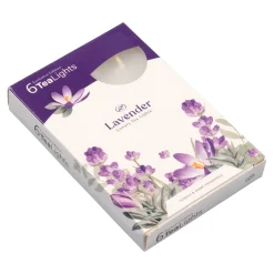 Die moderne Hausfrau Duft-Teelichter, 6 Stück Lavendel