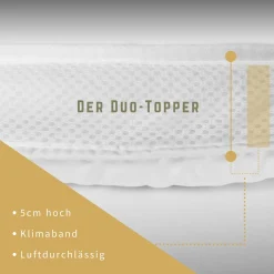 Die moderne Hausfrau Duo-Topper 180x200 cm