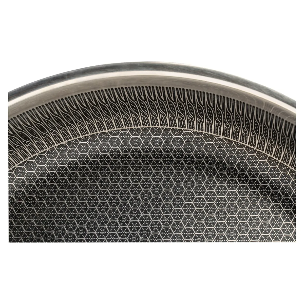 Die moderne Hausfrau Edelstahl-Pfanne „Premium Polygon“ 20 cm