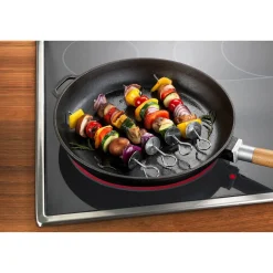 Die moderne Hausfrau Edelstahl-Spieße mit Abstreifer, 8 Teile