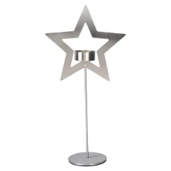 Die moderne Hausfrau Edelstahl-Teelichthalter "Stern" Stern