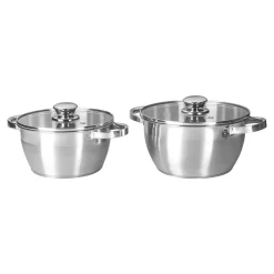 Die moderne Hausfrau Edelstahl-Topfset, 4-teilig