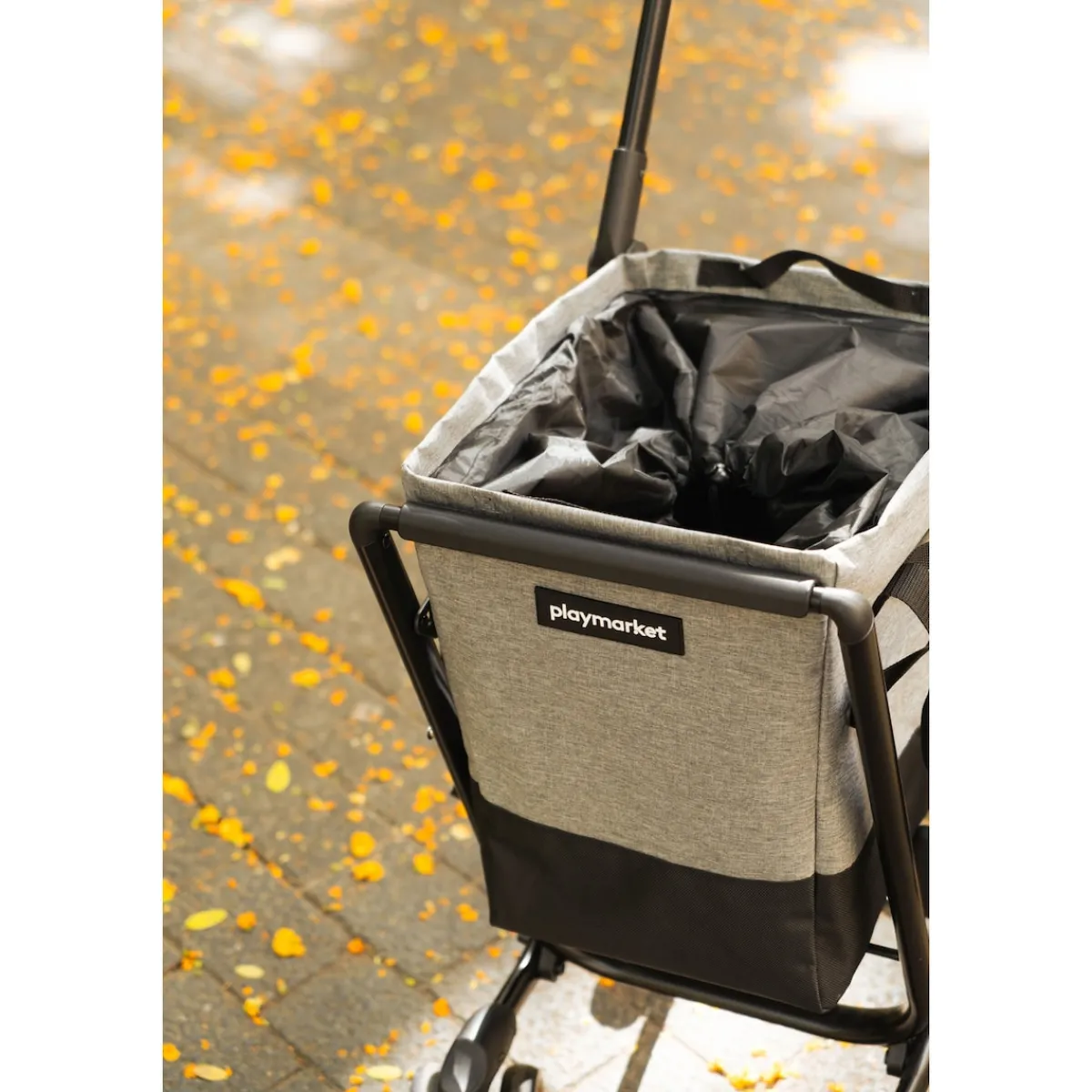 Die moderne Hausfrau Einkaufstrolley EASY GO Fresh grau-schwarz