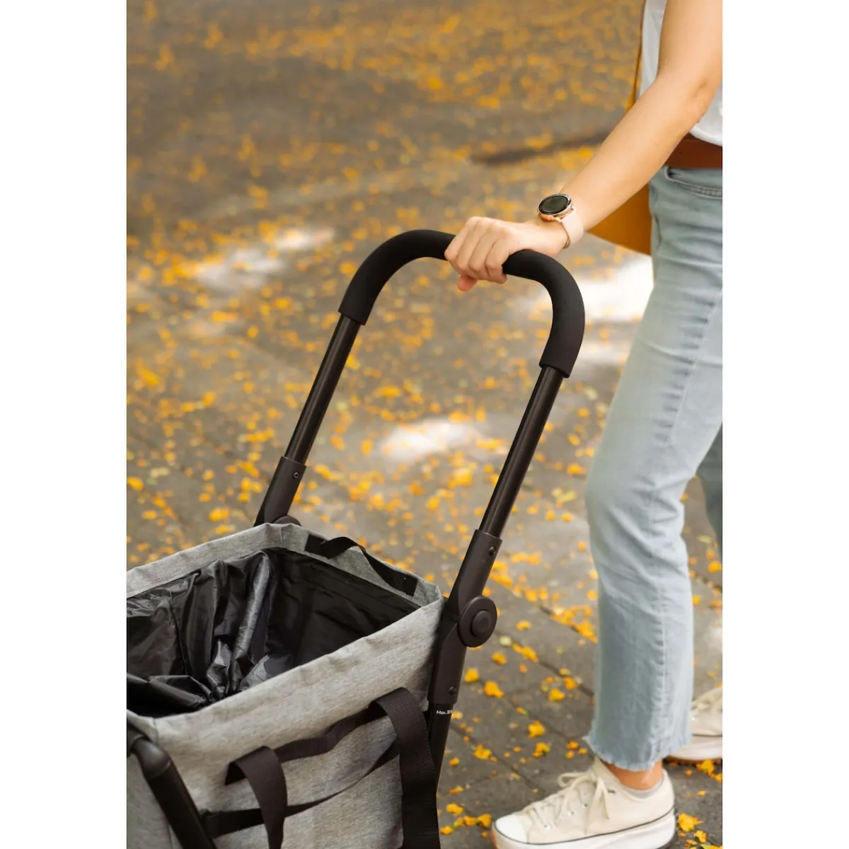 Die moderne Hausfrau Einkaufstrolley EASY GO Fresh grau-schwarz