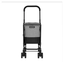 Die moderne Hausfrau Einkaufstrolley EASY GO Fresh grau-schwarz