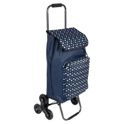 Die moderne Hausfrau Einkaufstrolley „Treppensteiger Punkte“ 2.0