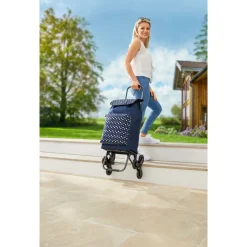Die moderne Hausfrau Einkaufstrolley „Treppensteiger Punkte“ 2.0