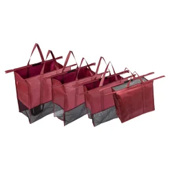 Damen Die moderne Hausfrau Einkaufswagentasche, faltbar, 4 Stück