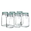 Die moderne Hausfrau Einmachglas mit Deckel, 1,45 l GOTHIKA 6 x Einmachglas