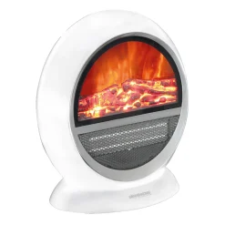 Die moderne Hausfrau Elektrischer Kamin "Mala" weiß