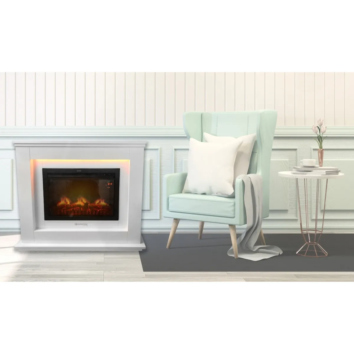 Die moderne Hausfrau Elektrischer Kamin "Stockholm"