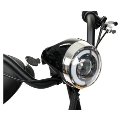 Die moderne Hausfrau Elektroroller AT52317 mit Tasche & Korb rot