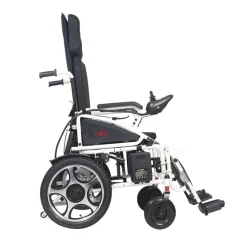 Die moderne Hausfrau Elektrorollstuhl Komfort AT52313 mit hoher Lehne und Liegefunktion