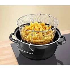 Die moderne Hausfrau Emaille-Frittiertopf