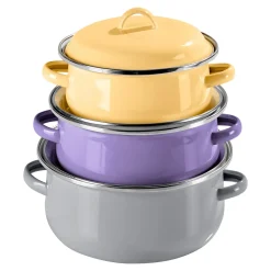 Die moderne Hausfrau Emailletopf-Set "Trend", 6-teilig