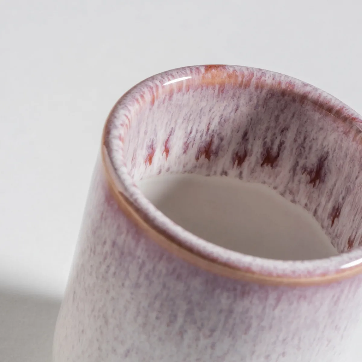 Die moderne Hausfrau Espressobecher-Set, Steinzeug Alpenwiese Beere / Creme