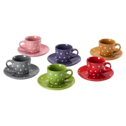 Die moderne Hausfrau Espressotassen-Set, 12-teilig