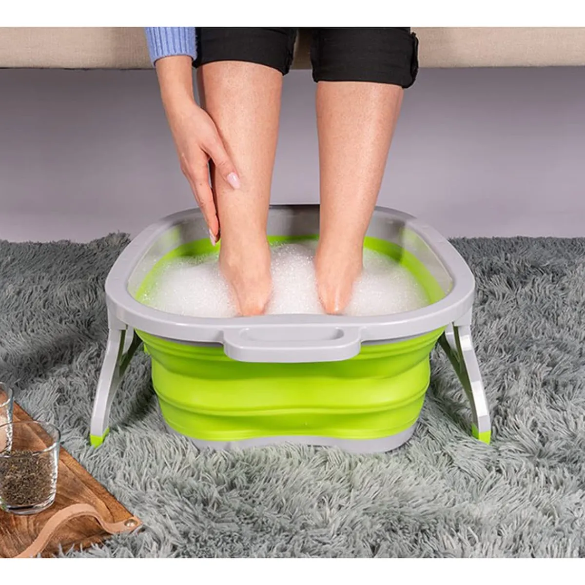 Die moderne Hausfrau Faltbares Fußbad