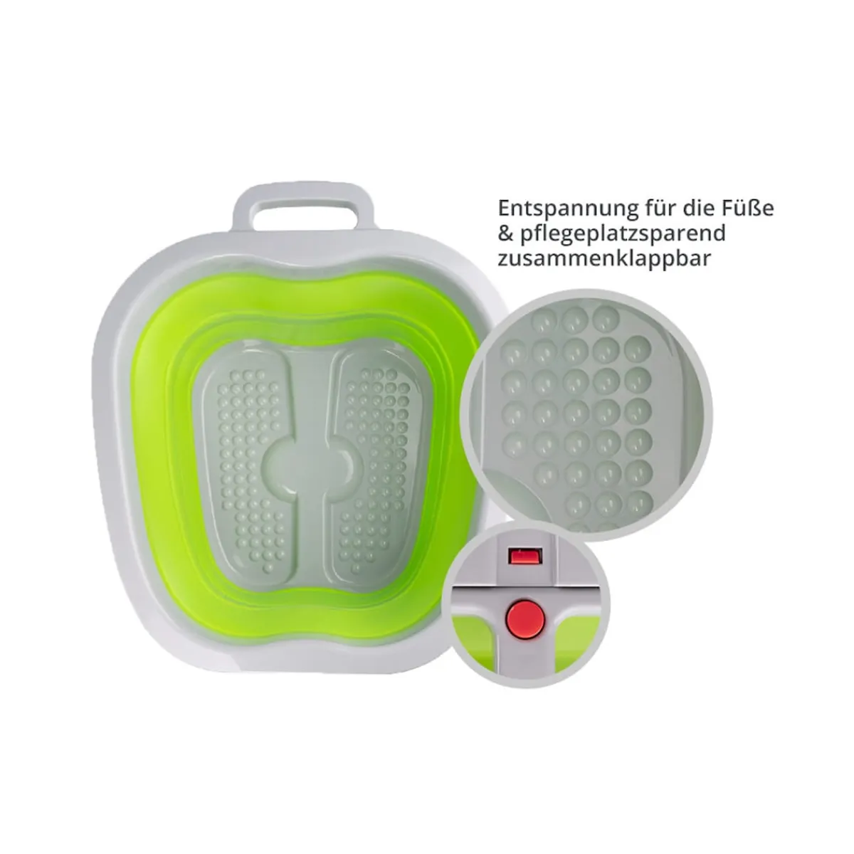 Die moderne Hausfrau Faltbares Fußbad
