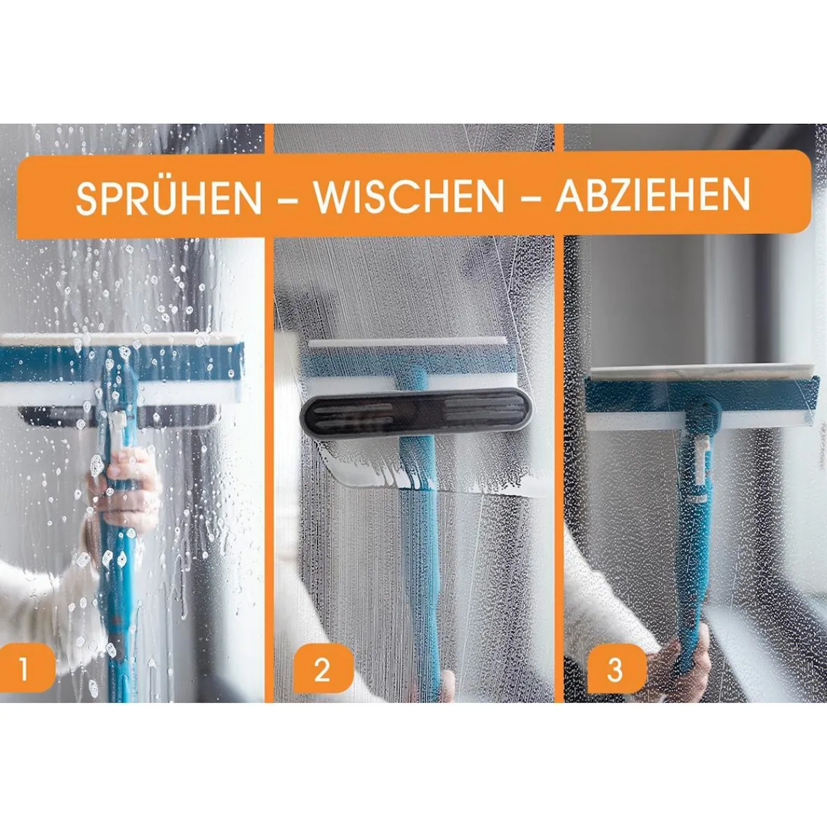 Die moderne Hausfrau Fenster-Reinigungssystem Window Buddy "3in1"