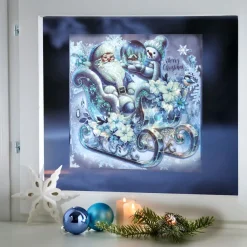 Die moderne Hausfrau Fenster-Sticker „Winter-Glitter“, 4 Stück